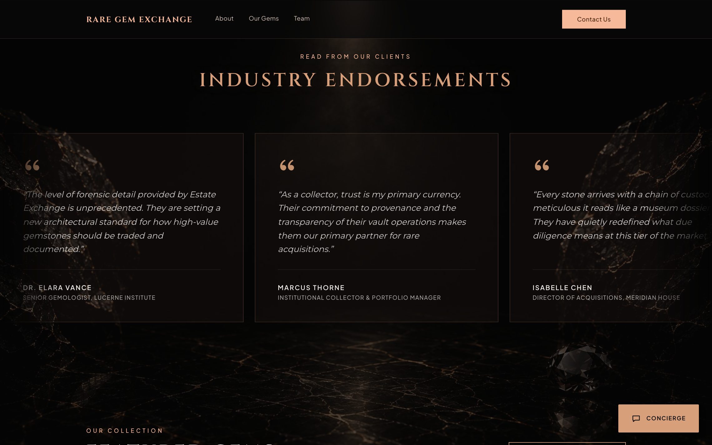 Industry endorsements marquee
